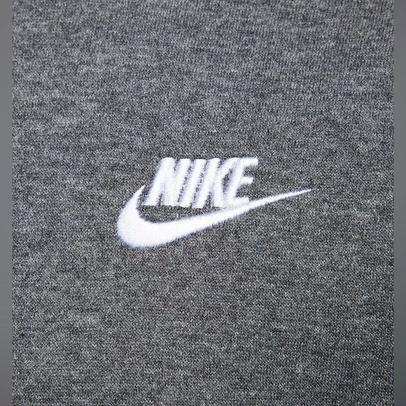 Nike Sportswear Club Gray Athletic Fleece Pullover Hoodie Sweatshirt size L - Picture 10 of 11